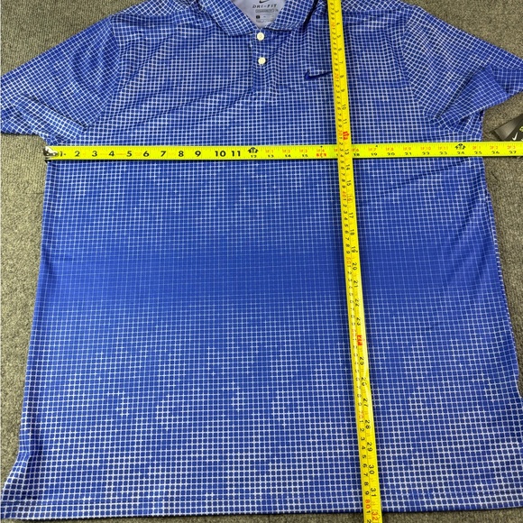 Nike Dri-Fit Standard Fit Mens Short Sleeve Golf Polo Shirt Size XL Blue - Picture 7 of 9